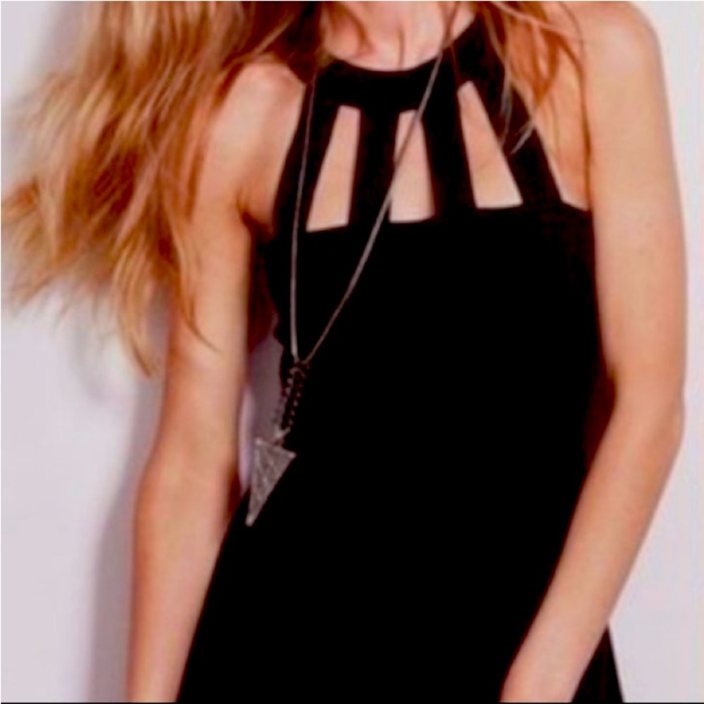 Free People Black Mini Dress